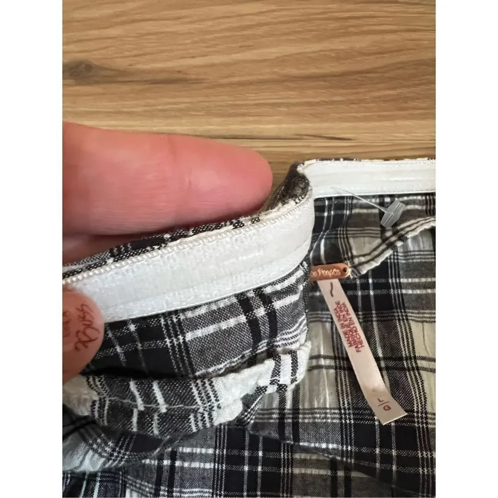 Free People NWOT Brandie Plaid Midi Dress size L